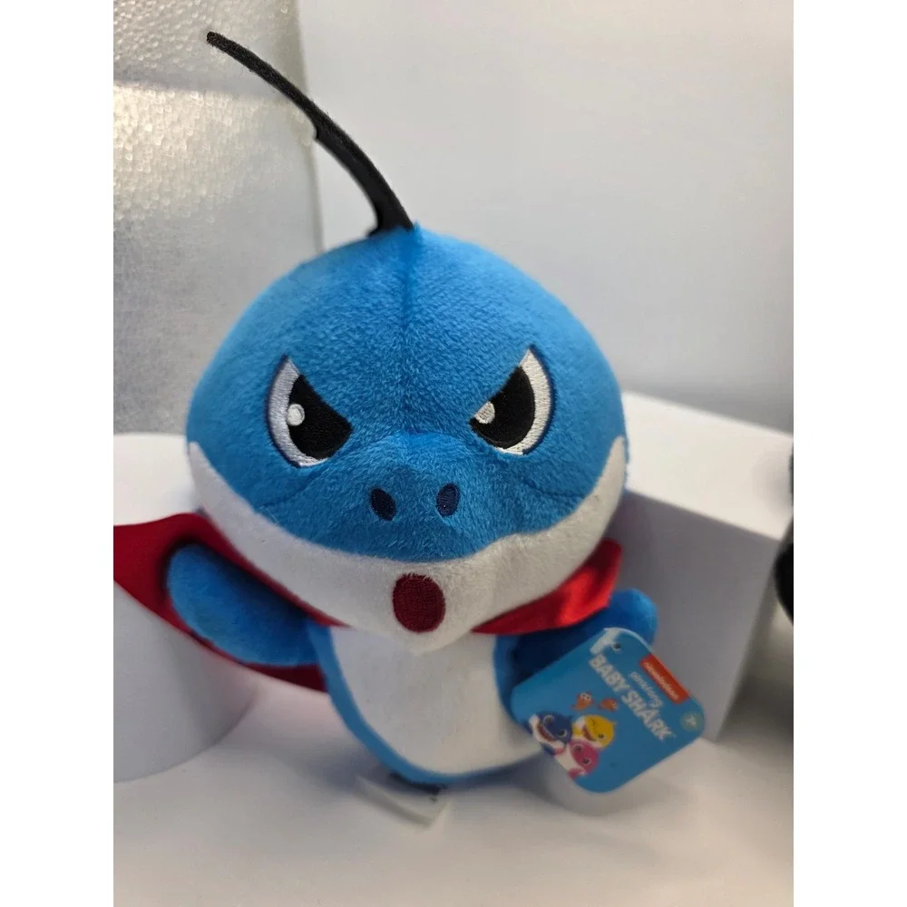 Pinkfong Baby Shark Plush Set 2022 Nickelodeon (RARE) Skeleton & Super Shark NWT